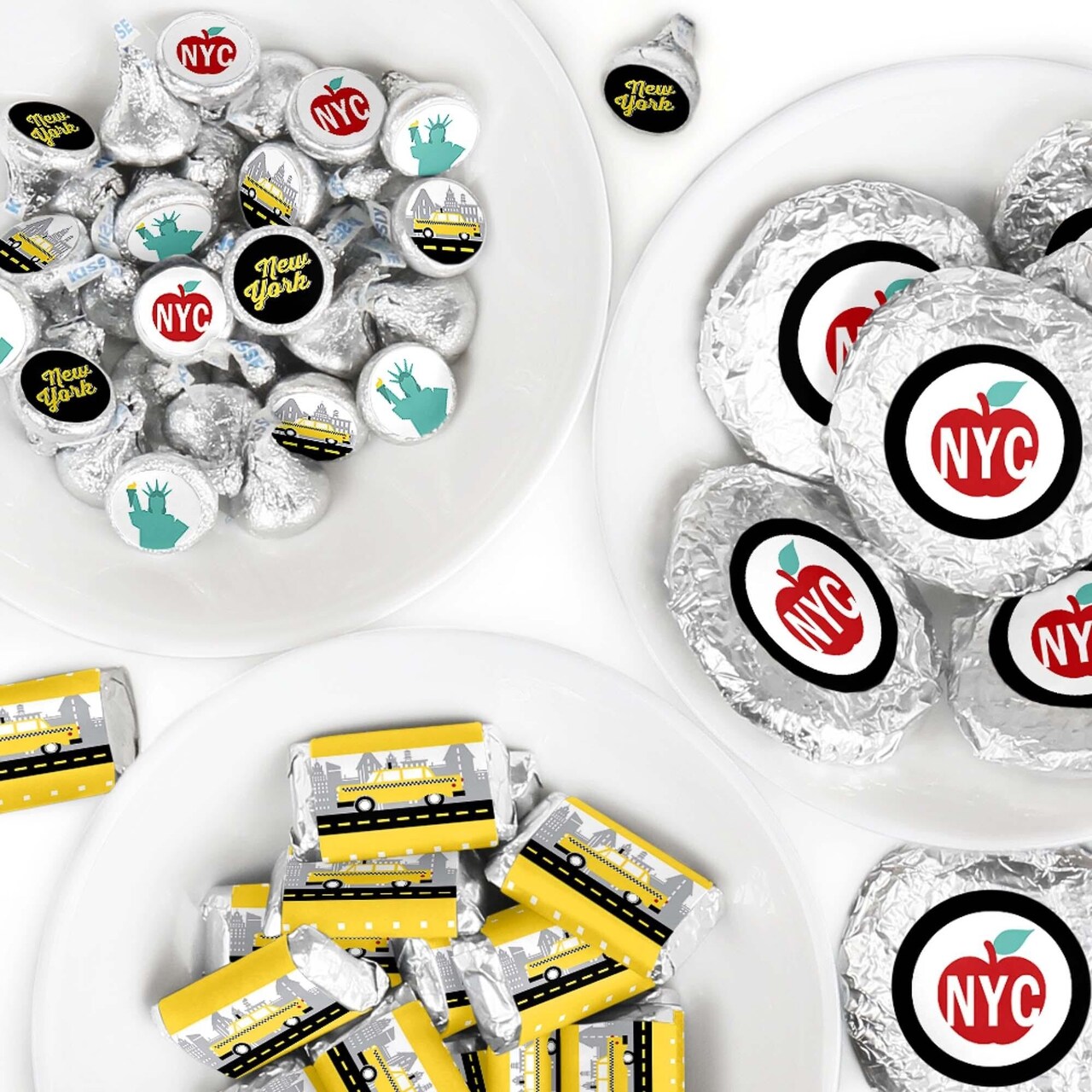 Big Dot of Happiness NYC Cityscape - New York City Party Candy Favor Sticker Kit - 304 Pieces